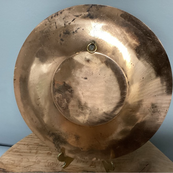 Vintage - Etched Copper Plate Decor Piece - Beautifully Crafted Collectible - Picture 5 of 10